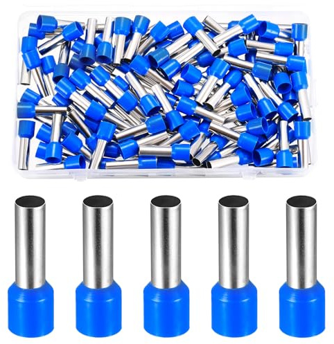 110 Pcs Embout de Cablage, Cosses de Embouts de Câbles Isolés Set, 16 mm² x 18 mm Embouts de Cablage Cosse électrique, Cosse a Sertir, Embout de Fil Electrique Connecteurs de Câble électrique(Bleus)