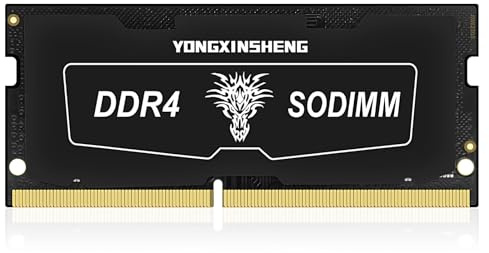 Yongxinsheng DDR4 Sodimm 3200MHz 16GB Laptop Ram PC4-25600 Non-ECC Unbuffered 1.2V 260-Pin CL22 Memoria de computadora (versión actualizada)
