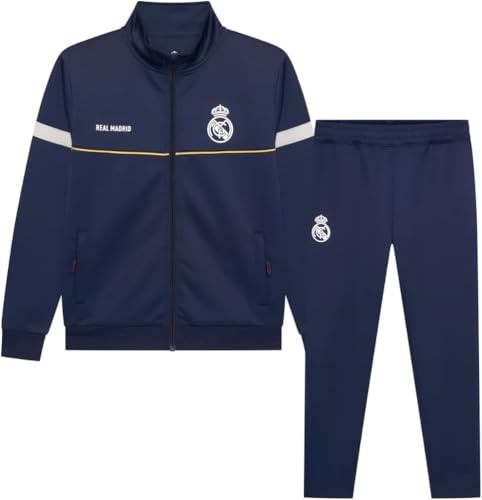 Real Madrid Tuta da allenamento blu per bambini - n. 29 - Set per bambini prodotto ufficiale (FR/ES, età, 10 anni, regolare)