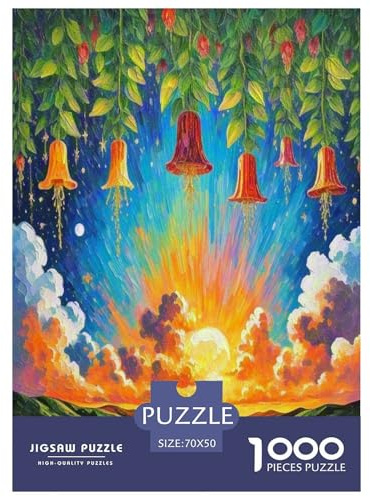 Fuchsien Puzzle 1000-teilige Schwer Puzzle Spielzeug Lernspiel Impossible Herausforderungsspielzeug Für Erwachsene Kinder 70x50cm/1000pcs