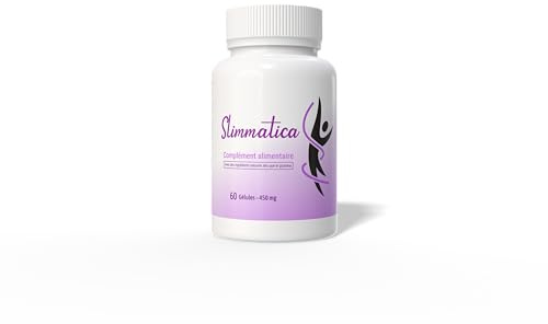 Slimmatica Gélules – Complément alimentaire avec extraits végétaux de framboise, guarana, café vert et thé vert – 60 gélules – Contrôlé en laboratoire