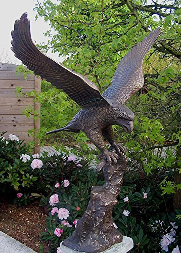 H. Packmor GmbH Bronzeskulptur Adler auf Baumstamm