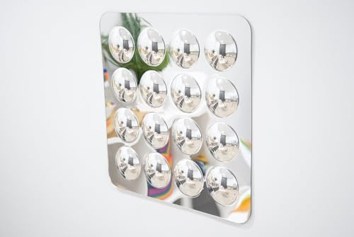 tickit Large 16-Domed Acrylic Mirror Sensory Panel | tickit domed acrylic mirror panel features 16 domes for visual sensory play in indoor or outdoor sensory rooms.