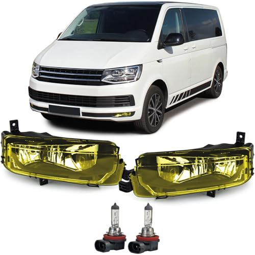 Klarglas Nebelscheinwerfer Gelb für VW T6 Bus Multivan Transporter ab 2015