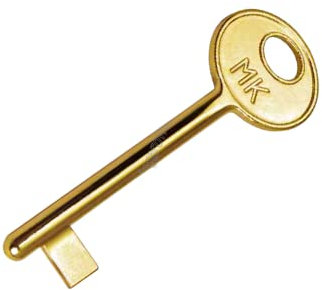 Chiave UNIVERSALE PASSPARTOUT per serrature patent da interno,finitura ottonato verniciato,apre tutte le serrature serie CENTRO e serie patent vecchio tipo AGB