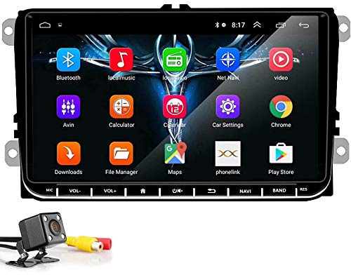PolarLander 9 tums bilradio, GPS-navigering, stereo-mediaspelare för Android 8.1, wifi, bluetooth, för VW Skoda, Golf 5, Golf 6, Polo, Passat B5, B6, Jetta, Tiguan