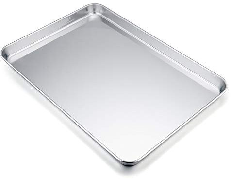 TEAMFAR Teglia da forno rettangolare in acciaio inox per cuocere