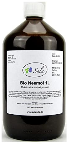 Sala Neemöl kaltgepresst BIO 1000 ml (1 L Glasflasche)