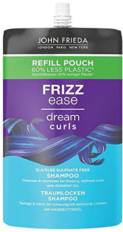 John Frieda Traumlocken Shampoo - Inhalt: 500 ml - Nachfüllpack - Frizz Ease Serie