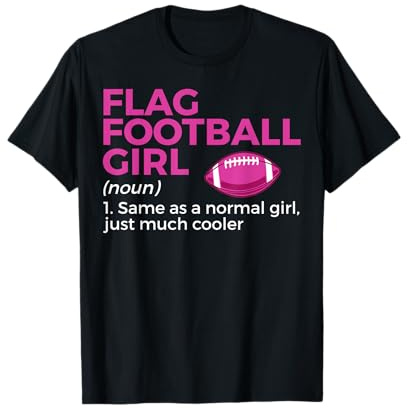 Funny Flag Football Girl Definition T-Shirt