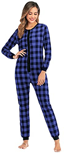 MJGkhiy Pigiama Intero Donna Pile Caldo con Cappuccio Pigiamone Intero in Pile Tuta Intera Monopezzo con Cerniera Comodo Tuta da Notte Sherpa Onesie Jumpsuit Homewear Sleepwear per Tutte