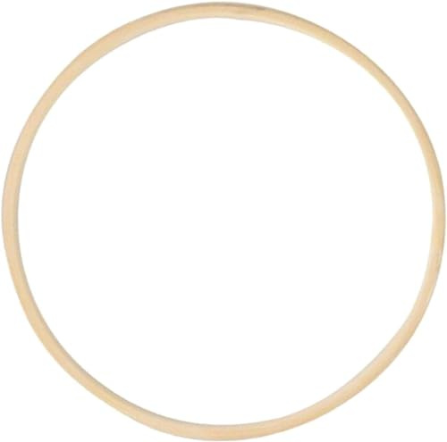 Bambus-Blumen-Reifen, Holzringe zum Basteln, Makramee-Bambusringe, Stickrahmen, DIY-Handwerk, für Kranz-Dekoration (30 cm), 2 Stück