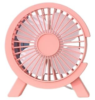 ZNBO Ventiladores de Escritorio USB pequeña Tranquilidad, Mini Ventilador de Escritorio Lindo, Alimentado por USB, Pequeños Ventiladores de Mesa personales portátiles,Rosado