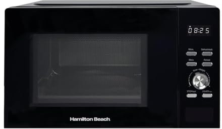 Hamilton Beach Microwave, 30L, 950W, Family-Size, Digital Controls, 8 Pre-Set Programs, 5 Power Levels, Large Capacity, Defrost Function, Child Lock, Black - HB30FUXP04