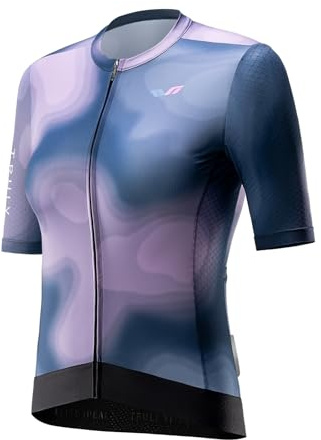 ROCKBROS TVI Fahrradtrikot Damen Kurzarm Atmungsaktiv mit 3 Taschen | Radtrikot, Schnelltrocknend, Sommer, für Rennrad Radfahren