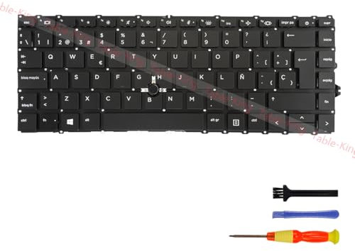 Table-King Teclado de Repuesto Retroiluminación para HP Elitebook 840 G7 845 G7 840 G8 845 G8 (Español/Spanish, retroiluminado)