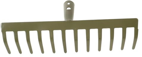 jojofuny 3pièces Râteau De Jardin Dents Métal Outil De Ramassage des Débris pour Pelouse Et Jardins Râteau Robuste avec Manche Confortable pour Entretien des Espaces Verts