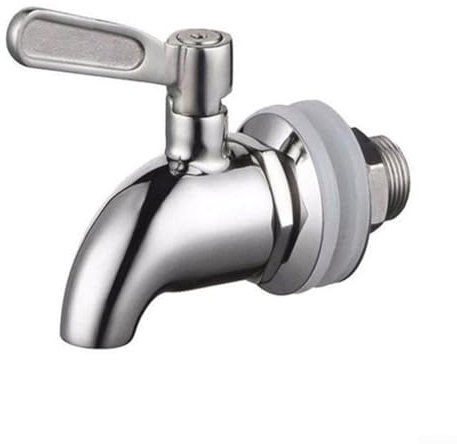 Entgoinggo Robinet distributeur de boissons, robinet de seau à jus en acier inoxydable robinet de remplacement (16 mm)