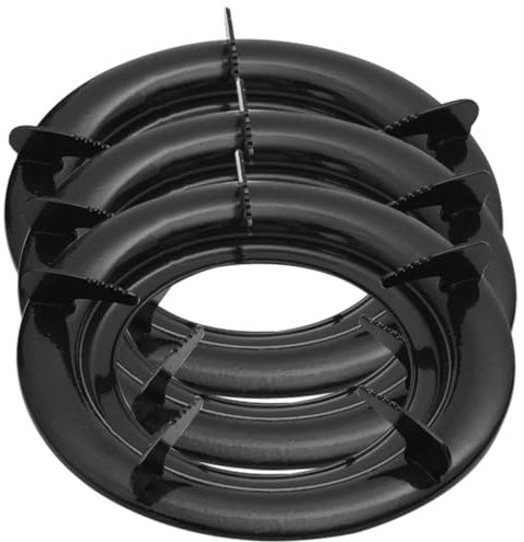 GOOHOCHY 3piezas Soporte De Gas para Wok Rejilla para Estufa Anillo Práctico Hierro Resistente Utensilio De Cocina
