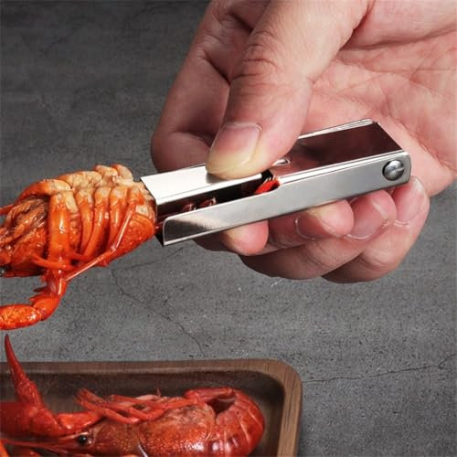 3PCS Crawfish Peeler Tools, Shrimp Deveining Tool Set, Stainless Steel Shrimp Deveiner & Peeler for Prawn Shell Cleaning