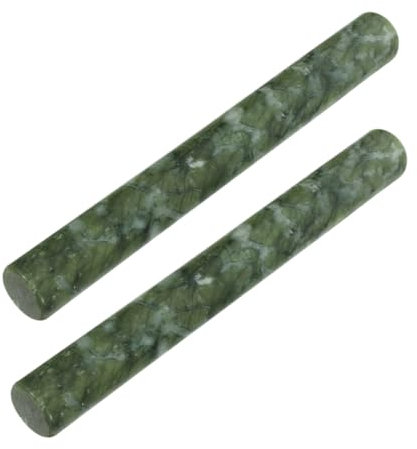 Mipcase Mattarello Per Gnocchi e Pasta in Marmo Naturale 21 Cm, Rullo Antiaderente Per Pizza e Pasticceria, Set Da 2 Pezzi Per Cucina Domestica e Impasti Appiccicosi