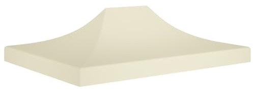 Snsowed Tetto per Tendone per Feste 4,5x3 m Crema 270 g/m²,Tetto per Tendone per Feste,Tetto Gazebo Impermeabile,Tetto di Ricambio per Gazebo Giardino-315362