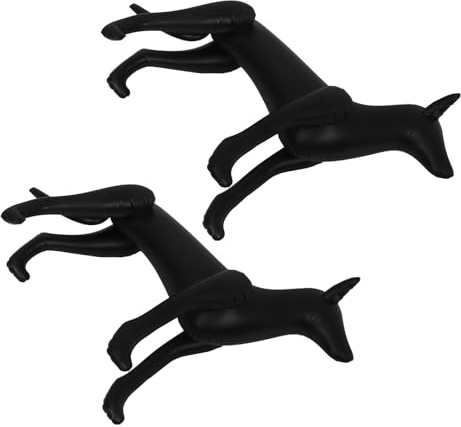 TOYANDONA 2 Stück Aufblasbare Hunde Schaufensterpuppen aus Strapazierfähigem PVC Realistische Haustierkleidung Präsentationsständer Leicht und Tragbar für Tierhandel Festivals und