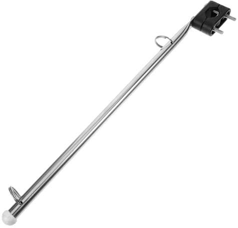 Homoyoyo Mât de Pavillon Marin en Acier Inoxydable, Support de Drapeau pour Bateaux 7/8 1 1/4 Tube, Accessoire Bateau Plaisance Résistant à L’Eau Vent, Porte-Drapeau Pratique pour Yacht