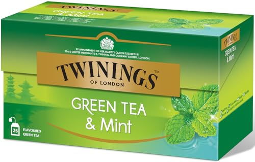 Twinings Té Verde con Menta, 25 sobres