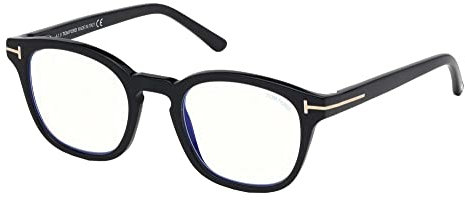 Tom Ford Unisex-Erwachsene Ft5532-b Brillengestelle, Schwarz (Nero LUCIDO), 49