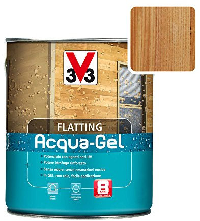 V33 Flatting Acqua-Gel 0,75 Lt - Noce Medio