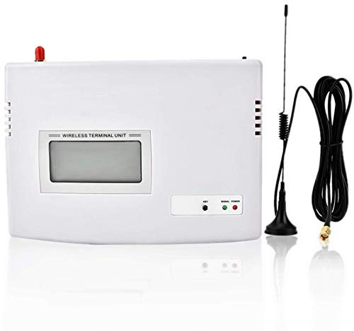 Combinatore Telefonico gsm, Terminale GSM 900 / 1800MHz Telefono fisso Terminale senza fili Supporto di allarme 100-240V Bianco Dialer linea fissa a wireless (Quad band)