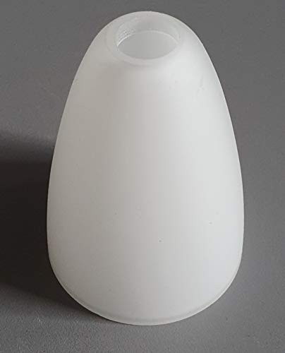 Lampenschirm Glas Ersatz Schute Ersatzglas G4 Glaslampenschirm gerade Schute Opalglas weiß matt Ø4,5cm (gerade G4 weiß)