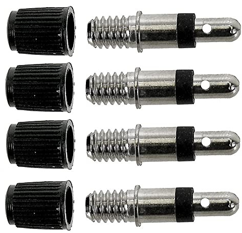 RV-Parts Dunlopventile Fahrradschlauch Ventile Blitzventil Ventileinsatz Ventil 4er Set