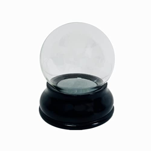 Klar gör-det-själv tom snöglob kit glas vatten glob burk med hartsbas (65 mm)