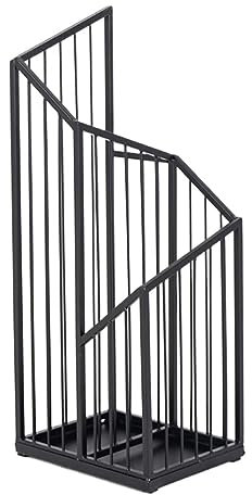 RUVOO Schirmständer Schirmhalter Schwarzer Schirmständer Aus Metall, Stockständer, Gehstockhalter, Schirmständer Für Den Innenbereich Regenschirmständer Regenschirmhalter