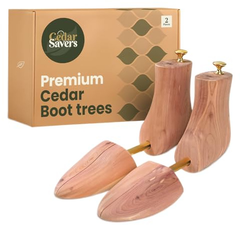 CedarSavers Stiefelbaum für Herren, Zedernholz, in den USA angebaut, Aufbewahrungstasche im Lieferumfang enthalten, tolles Geschenk für Männer