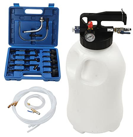 Automatikgetriebeölpumpe, 10-Liter-Pneumatik-Getriebeöl-Einfüllwerkzeug mit 13-teiligem ATF-Adapter, Ablass- und Nachfüllset, ATF-Nachfüllsystem-Spender-Extraktor