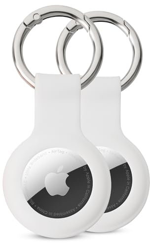 CLOUDCLIP AirTag Anhänger, Schutzhülle, einfache Installation, Verschiedene Set Größen, Kratzfest, für Schlüsselbund, Tasche, Hundehalsband
