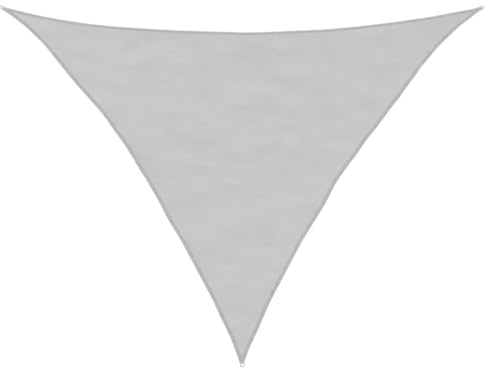 vidaXL Sonnensegel Hellgrau 5x5x6 m 100% Polyester Oxford