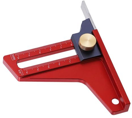 jlceh Holzbearbeitungs-Höhenmesser, Kreissägen-Tiefenmesser | Imperial Holzbearbeitungs-Höhenmesswerkzeug - Mit magnetischer metrischer Höhenlehre aus Aluminiumlegierung für die Holzbearbeitung