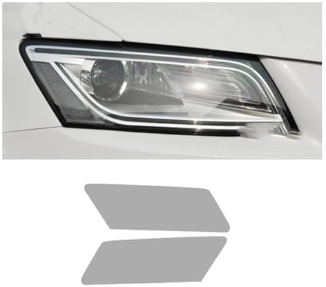 YLWDKORR Pellicola Protettiva fari Auto per A&UDI Q5 2009-2017 Pellicola fari Auto, Luce Anteriore, Trasparente, annerito, Adesivo Protettivo Esterno