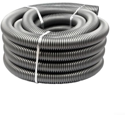 Sturdy Vacuum Cleaner Hose, 2 Meters Long with 50mm Inner Diameter Connection (Gray)