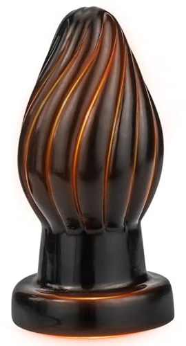 AMZII Anal Plug Analkugeln Anal Dildo Analdusche Sex Spielzeug (Schwarz,L)