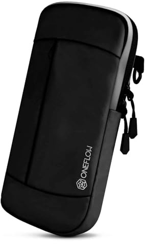 ONEFLOW Urban Sling för Samsung Galaxy A15 (4G/5G) mobilväska för upphängning, mobiltelefon bältesväska och armband kombinerad, mobiltelefon axelväska med plånbok för kvinnor och män, svart