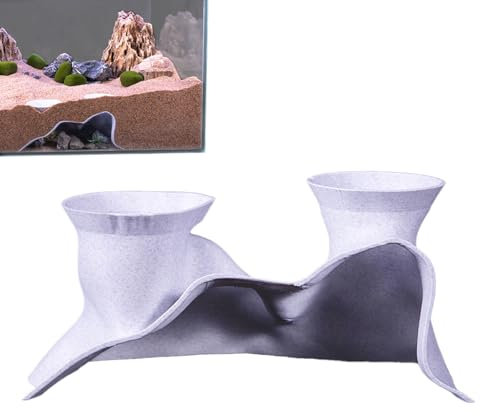 Aquarium Underground Tunnel - Aquarium Cave Tunnel Fish & Shrimp Hideoutt | Shrimp Shelter Underwater Viewing Tube | Curved Tank Accessories For Betta Fish Shrimp Environment