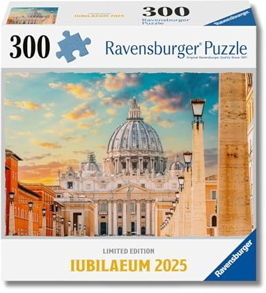 Ravensburger Puzzle 300 Teile, Petersdom im Vatikan, Erwachsenenpuzzle, 300 Teile Ravensburger, Limited Edition, 39x27cm