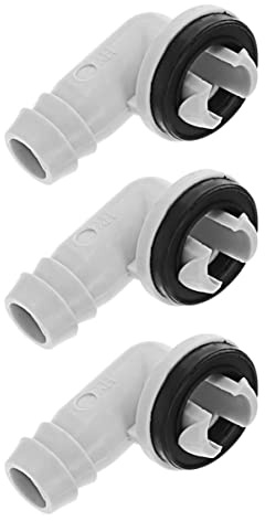 PERSELOSO 3 pièces Connecteur de Tuyau de Vidange pour Climatiseur Ensemble Écrou Accessoire Étanche pour Sortie Courbée