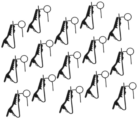 Abaodam 15pcs Iron Lapel Mic Clip Replacement Microphone Holder Clamp Accessories for Wired Wireless Lavalier Mics