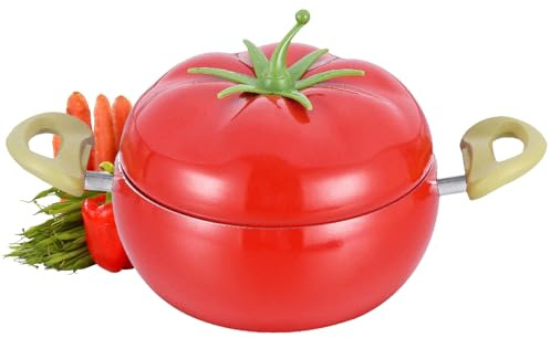 Lidded Saucepot – Multi‑use Deep Cooker, Induction Compatible Nonstick | Fruit Style Covered Pan, Cooking Vessel with Lid, Kitchen Serving Pan for Stylish Display, Home or Commercial Use